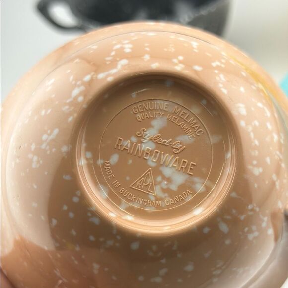 Set of 4 vintage Melmac Rainboware mugs - Picture 2 of 2